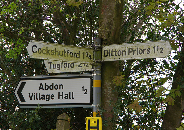 Abdon signpost