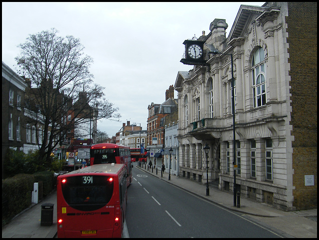 Fulham Town Hall clock