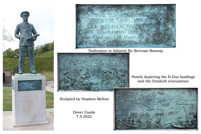 Admiral Bertram Ramsey's memorial Dover Castle 7 5 2022