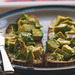 Avocado and Hommos on sourdough toast