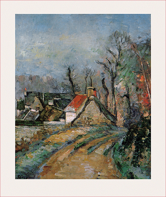 "La Route Tournante A Auvers," Paul Cezanne, 1873