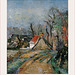 "La Route Tournante A Auvers," Paul Cezanne, 1873