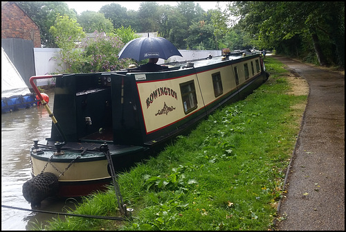 canal boat brolly