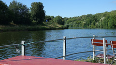 Neckar, a river near Remseck