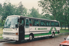 Seamarks Coach and Travel 199 (9569 KM ex A531 STM) at the Barton Mills picnic area (A1065) – 4 Jun 1994 (226-20)