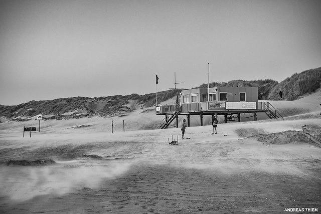 Strand-Sand-Sturm