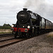 LMS class 8F 2-8-0 48151 with 1Z27 17.15 Scarborough - Carnforth the last SSE for 2018 at Low Scamston Crossing 13th September 2018(steam hauled Scarborough - York)