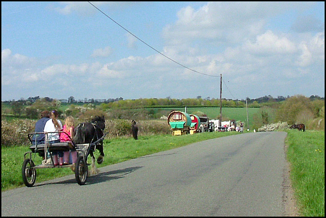 roadside gypsy camp