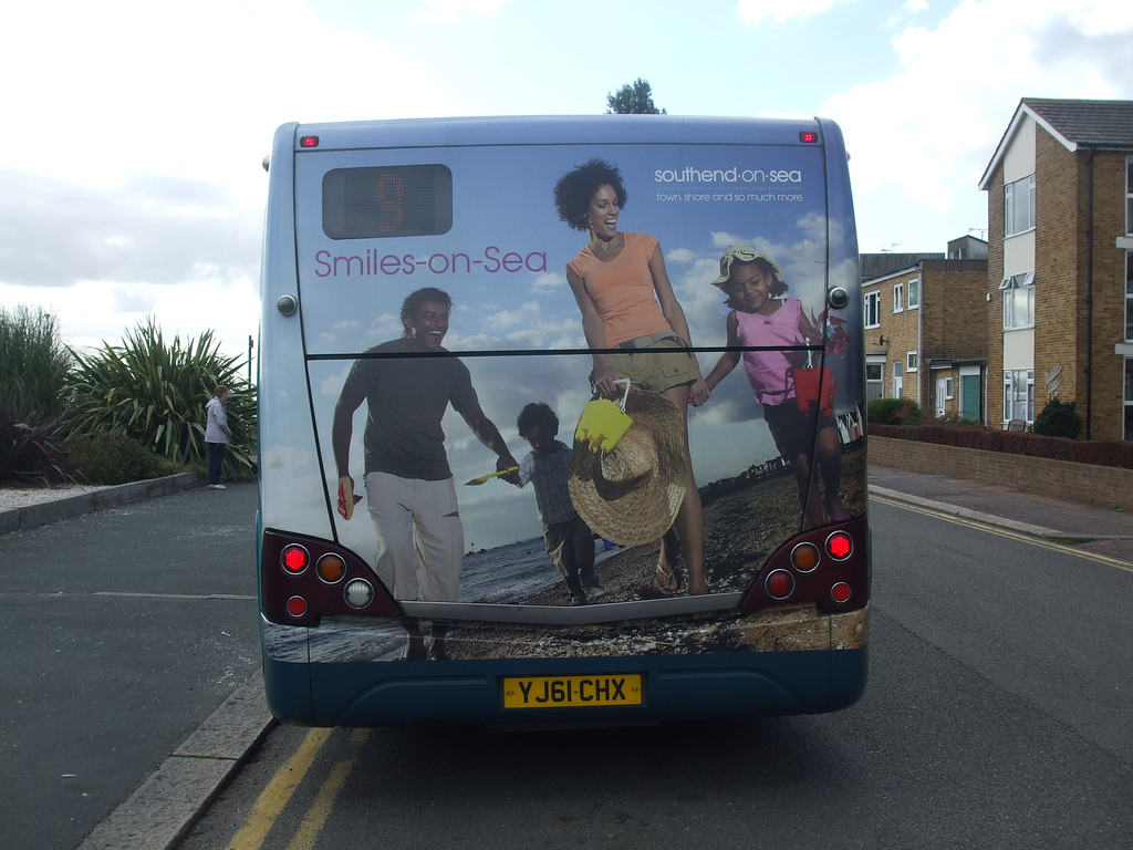 Arriva 4202 (YJ61 CHX) in Shoeburyness - 25 Sep 2015 (DSCF1811)