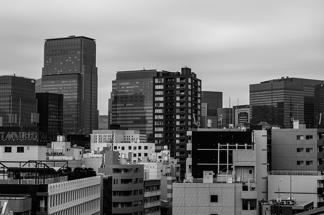 Buildings in downtown Tokyo