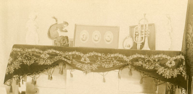 Top of Piano - Detail of Parlor and Sitting Room, Elizabethtown, Pa., March 10, 1912 Top of Piano - Detail of Parlor and Sitting Room, Elizabethtown, Pa., March 10, 1912