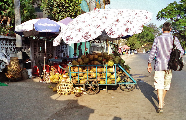 coconut milk stall