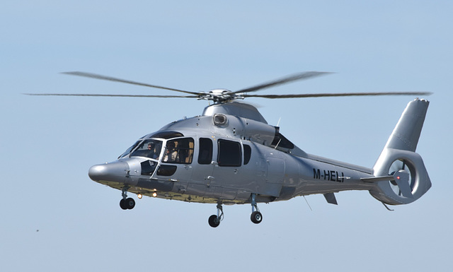 M-HELI arriving at Solent Airport (1) - 4 July 2019