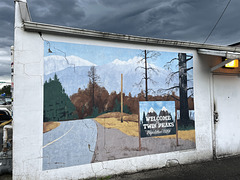 Mural on the back wall