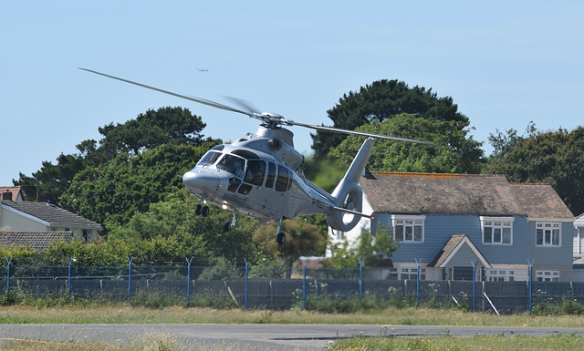 M-HELI arriving at Solent Airport (2) - 4 July 2019