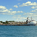 "Cuyahoga", an oldtimer freighter on St. Clair River.