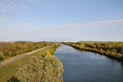 Die Lippe bei Bockum-Hövel (Hamm) / 13.10.2019