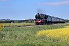 Stanier LMS class 6P Jubilee 45690 LEANDER at Willerby Carr Crossing with1Z46 15.50 Scarborough - Manchester Victoria The Scarborough Flyer 5th June 2021. ( steam as far as Milford Loop)