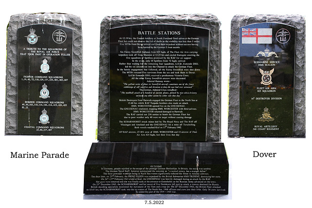 Operation Fuller Memorial sides & rear  Dover 7 5 2022