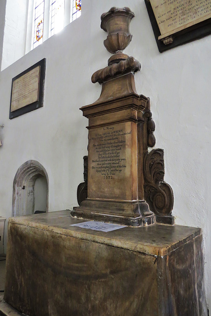 st helen bishopsgate, london,lady lawrence+1682, atrib. to bushnell