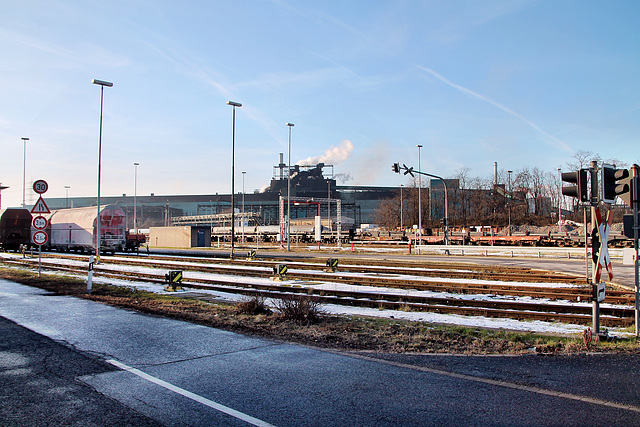 Werksgelände und Gleisanlagen der HKM (Duisburg-Hüttenheim) / 20.01.2024