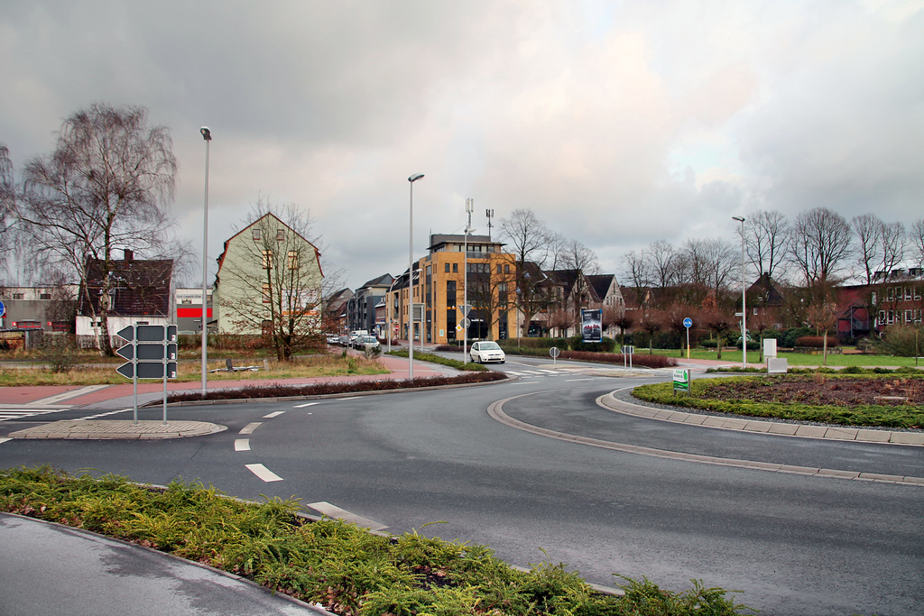 Halterner Straße, Kreisverkehr (Hervest-Dorsten) / 4.02.2018