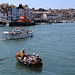 Renowned "Little Ship" 'My Girl' passing the cross-harbour ferry in Weymouth harbour