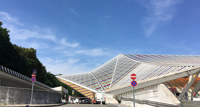 Arrière de la gare des Guillemins à Liège