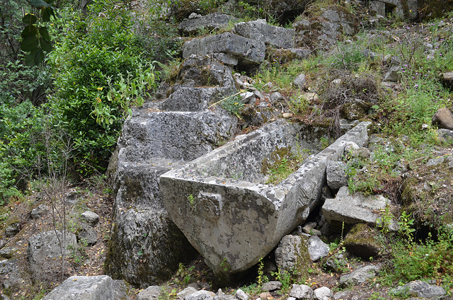 Olympos, Sarcophagus Lid in the Necropolis