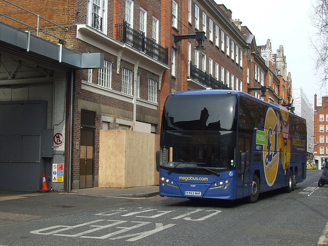 Stagecoach South West (Megabus) YX63 NHF in London - 11 Mar 2017 (DSCF6418)