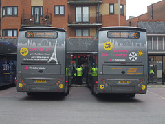 DSCF2655 Oxford Bus Company (City of Oxford Motor Services) OX15 BUS and X90 OXD in Oxford - 27 Feb 2016