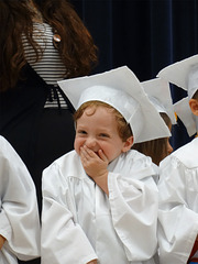 Violating the sanctity of the preschool graduation ceremony. Violating the sanctity of the preschool graduation ceremony.
