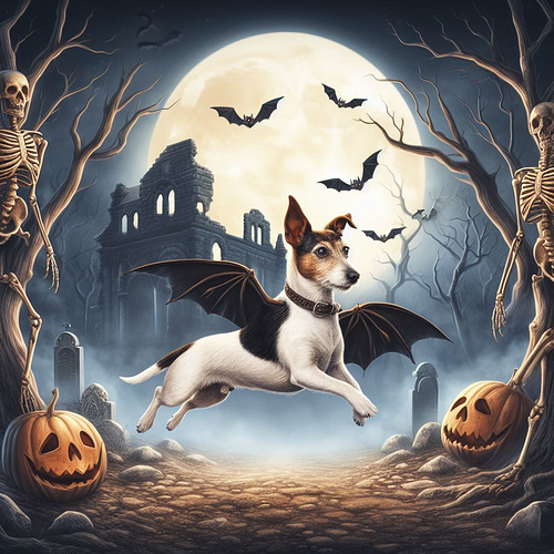 Flederrussell an Halloween