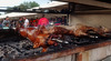 Grilled lamb and pork