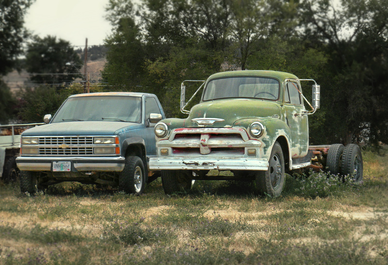 1954 Chevy...and also a blue one