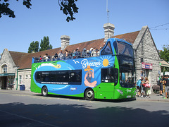 DSCF3778 More Bus 1708 (HF66 DSO) at Swanage - 28 Jul 2018