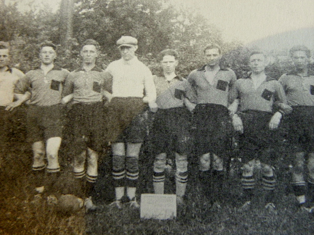 my father 1922 footbal player,third from the right 18 years old