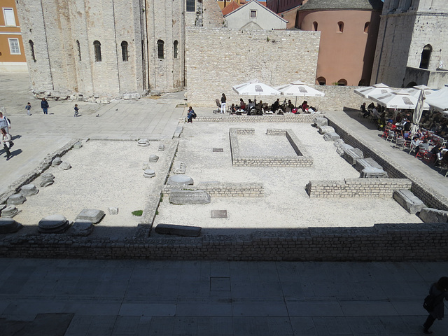 Musée archéologique de Zadar : vue sur le forum.
