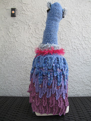 Crocheted bird costume, progress (3)