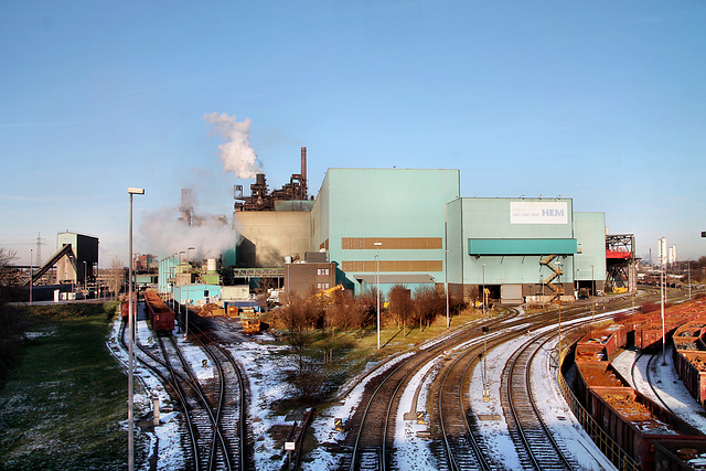 Blasstahlwerk der Hüttenwerke Krupp Mannesmann (Duisburg-Hüttenheim) / 20.01.2024