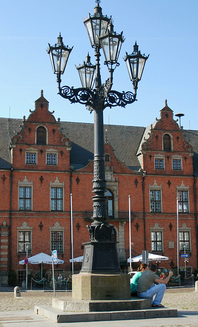 Kandelaber am Markt in Glückstadt...