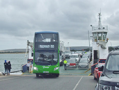 DSCF3940 More Bus 1705 (HJ16 HTA) leaving the ferry at Sandbanks - 30 Jul 2018