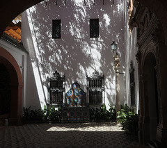 A shady patio