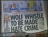 whistling to be a 'hate crime'