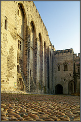 Straßenpflaster in Avignon