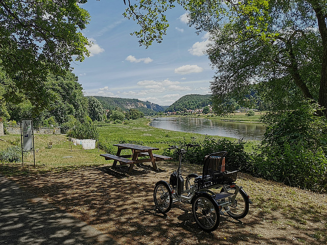 Das Elbtal vor Wehlen