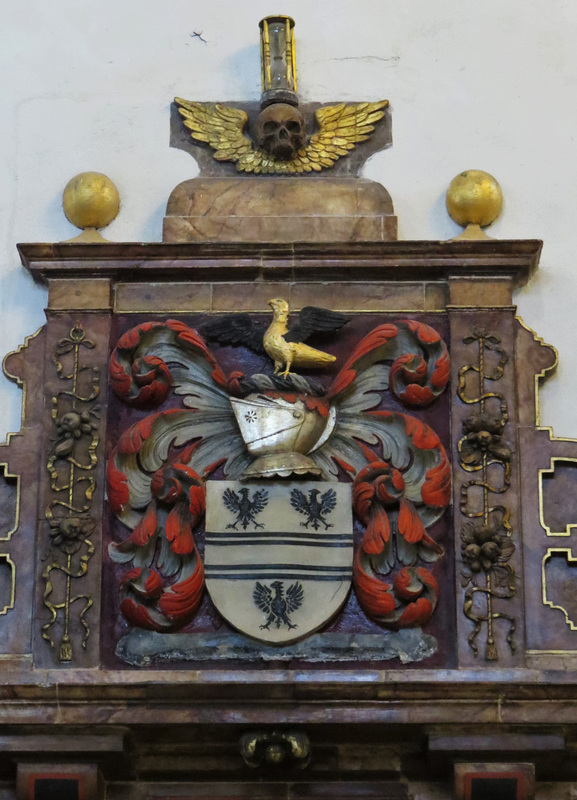 st helen bishopsgate, london,detail of sir john spencer's memorial +1609