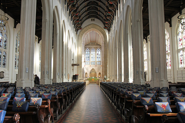 The nave facing East.