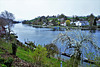 Hochrhein oberhalb Schaffhausen, mit Munot im Hintergrund!