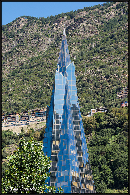 Kirchturmspitze in Andorra